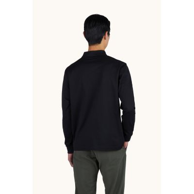 2. Paul&Shark Herren-Poloshirt aus Baumwolle, schwarz, 99311003-11 – klassisch, elegant