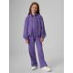 3. Lockerer Sport-Sweatshirt für Mädchen ohne Kapuze 4F 4FJRSS26TSWSF3057-51S