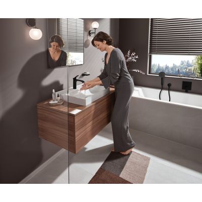 5. Hansgrohe Vivenis Einhebel-Waschtischarmatur 110 mit Lift-Up-Ablauf, matt schwarz