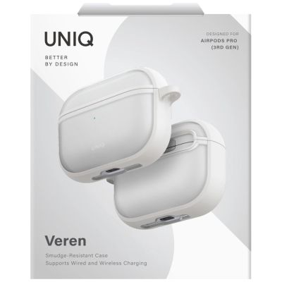 5. Uniq Veren Hülle für AirPods Pro 3 – Weiß
