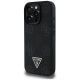 2. Guess Grained Hot Stamp Peony Triangle Logo MagSafe Case für iPhone 16 Pro - Schwarz