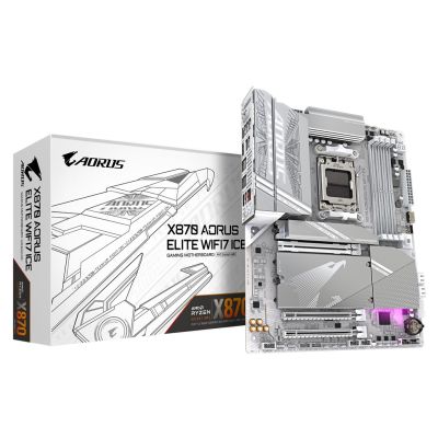6. Gigabyte X870 AORUS ELITE WF7 ICE Mainboard