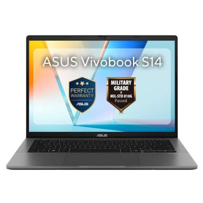 2. ASUS Vivobook S14 S3407VA-LY067W Core 5 210H 14,0" WUXGA IPS-Panel 60Hz 300nits AG 16GB DDR5 SSD512 Intel UHD Graphics CamFHD+IR 70Wh Windows 11 Aluminium Mattgrau