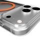 5. Puro Lite Mag TPU+PC Hülle kompatibel mit MagSafe für iPhone 17 Pro Max - Transparent mit orangefarbenem Ring