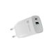 8. NATEC LADEGERÄT RIBERA GAN 1X USB-A + 1X USB-C 30W WEISS NUC-2140