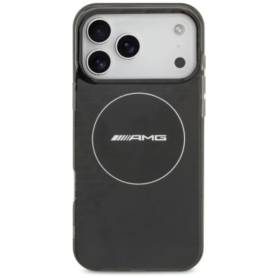 3. AMG Double Layer Transparent Smocked MagSafe Case für iPhone 17 Pro Max - Schwarz