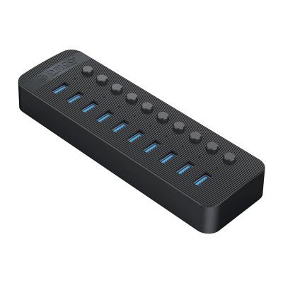 2. Orico CT2U3-10AB 10x USB-A 3.0 Hub mit Schaltern – Schwarz