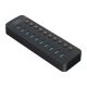 2. Orico CT2U3-10AB 10x USB-A 3.0 Hub mit Schaltern – Schwarz