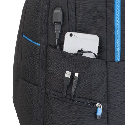 11. RIVACASE RUCKSACK FÜR GAMING-LAPTOP 17,3" BORNEO, SCHWARZ, GAMING, AUS WASSERDICHTEM MATERIAL