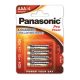 LR03 PANASONIC AAA PRO POWER Batterien, 4 Stück