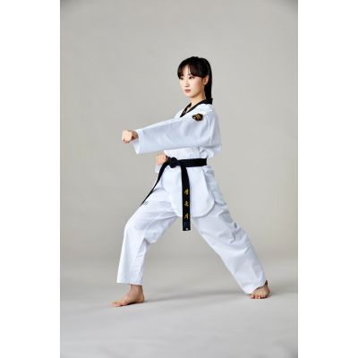 8. Dobok für Taekwondo MTX 2 Schwarz – zugelassen von World Taekwondo (WT) | MOOTO