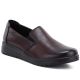 Damen-Keilsandalen aus Leder, bordeauxrot, Potocki JE19505