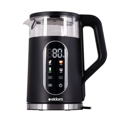 10. ELDOM Kabelloser Wasserkocher mit Temperaturregelung C560 NUVIA 2000W 1,7 L, LED-Anzeige, Wassertemperaturregelung