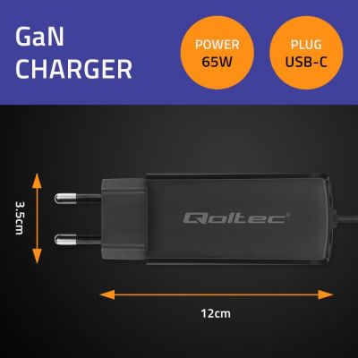2. QOLTEC 65W GAN Netzteil | 5-20V | 3-3,25A | USB 3.1