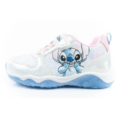 2. Leomil Kinder-Sportschuhe, Sneaker, Stitch Light mit Klettverschluss, blaue LED-Beleuchtung