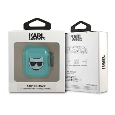 3. Karl Lagerfeld Choupette Case für AirPods 1/2 - Blau
