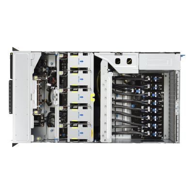 12. Asus Rack-Plattform (4U) ESC8000A-E13X AMD EPYC 9005 (8xNVMe, 2xM.2, 2x10Gbe, 8xQSFP, IPMI, R3200W)
