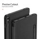 6. Dux Ducis Domo Flip- und Smart-Sleep-Hülle für Samsung Galaxy Tab S9 – Schwarz