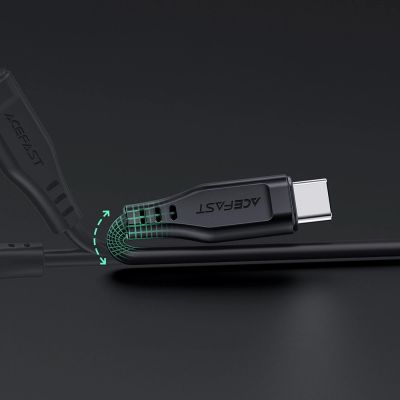 11. Acefast C3-01 Lightning – USB-C PD-Kabel 30 W 3 A 480 Mbit/s 1,2 m – Weiß
