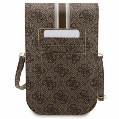 5. Guess 4G Stripe Handtasche – braun