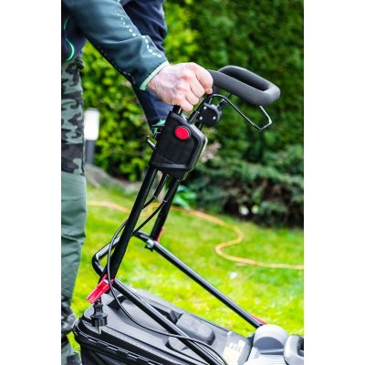 9. Elektrischer Rasenmäher 1500W Graphit, Schnittbreite 360mm