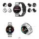 2. GIEWONT Vertex SmartCall GW450-4 Silber/Carbon Silikon Smartwatch