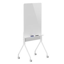 ERGO OFFICE Mobile Whiteboard-Tafel, vertikal, weiß, einseitig, mit Ablage, Tafelabmessungen 1190 x 790 mm ER-3