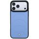 3. Mercedes Leder-Mesh-Hülle mit Bow Line MagSafe für iPhone 18 Pro / 17 Pro – Blau