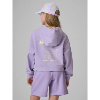 2. Lockerer Mädchen-Sweatshirt mit Kapuze 4F 4FJRSS26TSWSF2936-52S