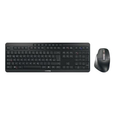 CHERRY Stream Desktop Ultimate Tastatur (inkl. Maus) Home/Office USB + RF Wireless + Bluetooth QWERTZ Deutsch Schwarz