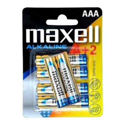 Maxell Alkaline-Batterien ALKALINE LR03 LR3 AAA BLISTER 1,5 V, 4 + 2 Stück