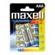 Maxell Alkaline-Batterien ALKALINE LR03 LR3 AAA BLISTER 1,5 V, 4 + 2 Stück