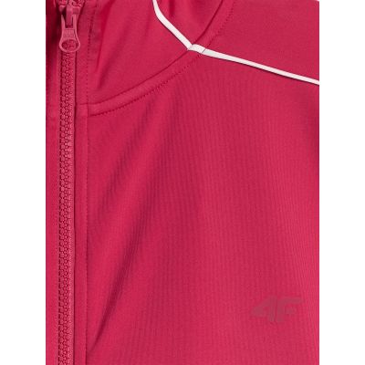 6. Locker geschnittenes Damen-Sweatshirt ohne Kapuze, schnelltrocknend, Größe 4F 4FRSS26TSWSF2982-62S