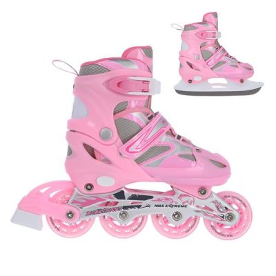 32. Nils Extreme 2in1 Pink Inlineskates, Größen 39-42 NH18366 A
