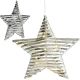 DEKORATIVER STERN 20 LED 30 CM SILBER