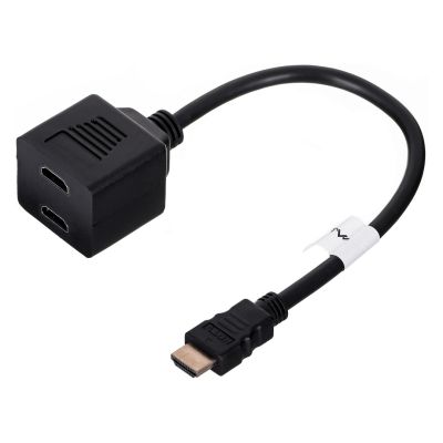 Splitter Lanberg AD-0019-BK (HDMI M - 2x HDMI F; 0,20 m; schwarz)