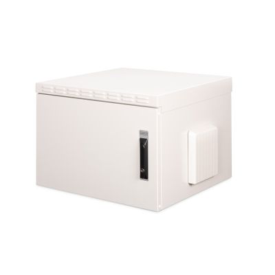 10. Digitus 19" 7U Wand-Netzwerkschrank 600x600 mm, Volltür, grau, ungeteilt, montiert, IP55, 100 kg