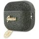 3. Guess GUAP2GLGSHA AirPods Pro 2 Cover Grün/Kaki Glitter Flake 4G Charm