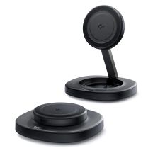 Baseus EnerFill FF11 15W Faltbares Induktionsladegerät mit 20W Netzteil und 1m USB-C-Kabel – Schwarz