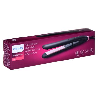 6. Philips StraightCare Essential BHS378/00 Haarglätter (50W; schwarz)