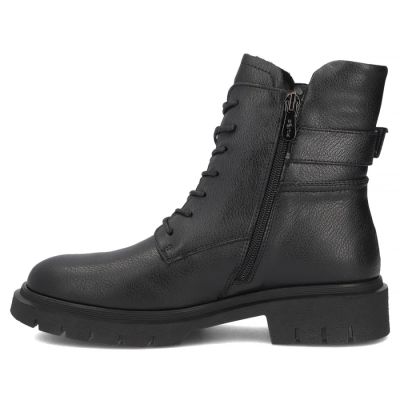 3. Schwarze Damen-Ankle-Boots aus Leder, Filippo DBT8018