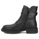 3. Schwarze Damen-Ankle-Boots aus Leder, Filippo DBT8018