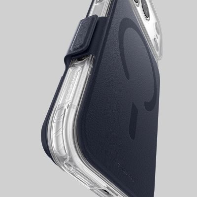 14. AmazingThing Titan Pro Lens Flip Set Hülle für iPhone 18 Pro Max mit Brieftasche, MagSafe-kompatibel – Marineblau
