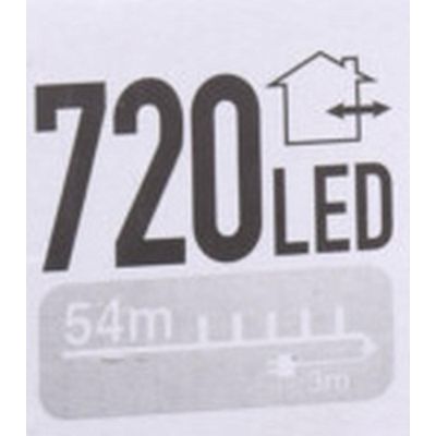 2. Weihnachtsbaumbeleuchtung, 720 LED-Lichterkette, mehrfarbig