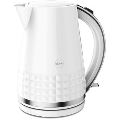 5. ELDOM OSS Wasserkocher, Fassungsvermögen 1,7 l, Leistung 2150 W, Weiß C270B