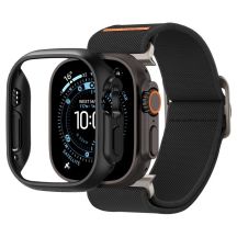 Set Spigen Thin Fit Hülle + Spigen Lite Fit Ultra Armband für Apple Watch Ultra (49 mm) - mattschwarz