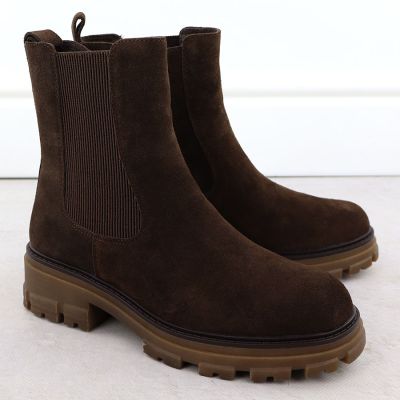 3. Braune Damen-Lederstiefeletten Chelsea-Boots Sergio Leone TR25733-S