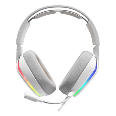 15. Glorious Gaming Glorious GHS Eternal RGB – RGB-Stereo-Gaming-Kopfhörer für PC, PS5, PS4, Switch – Speziell abgestimmte Treiber, abnehmbares Mikrofon, USB-C – Robust und komfortabel für 24/7 – Weiß