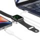 4. Tech-Protect UltraBoost 2in1 magnetisches Ladegerät mit USB-C/ Lightning -Kabeln für Apple Watch 1,5 m – Weiß