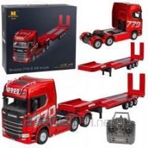 Scania 770S LKW mit Anhänger RC Huina Rot 1:18